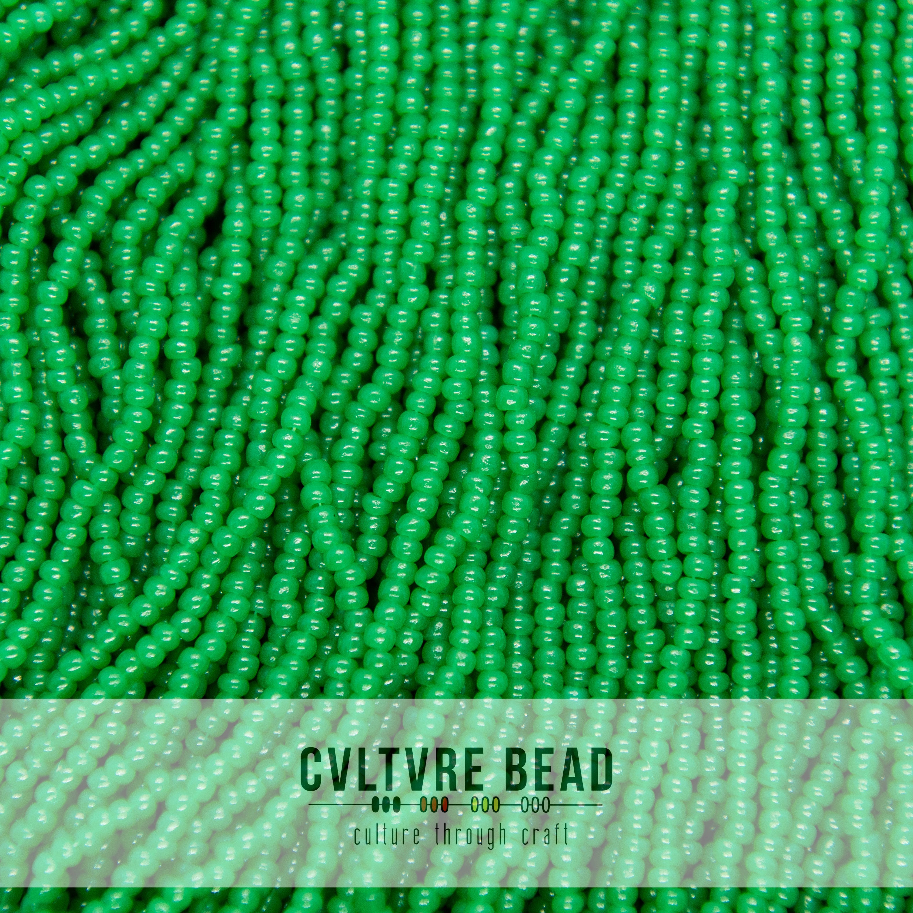 Czech Seed Bead 10/0 Green Opal - 1 Hank